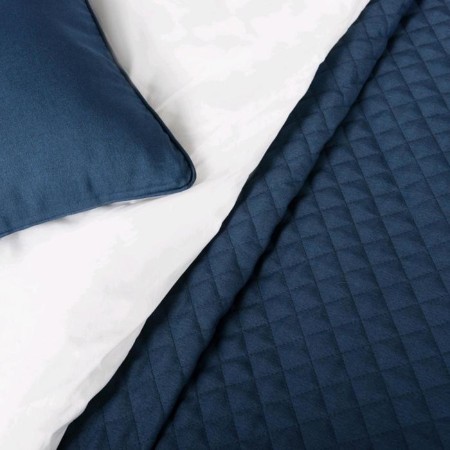 Kaspian set: cover 160 x 220 cm, pillowcases 40 x 40 cm - 2 pcs, blue-3