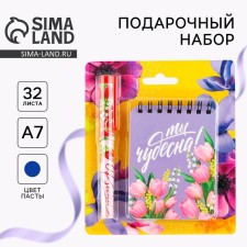 Set of notebook and pen 