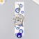 Suspension from the evil eye "Sun and month" + 3 pendants 25 cm