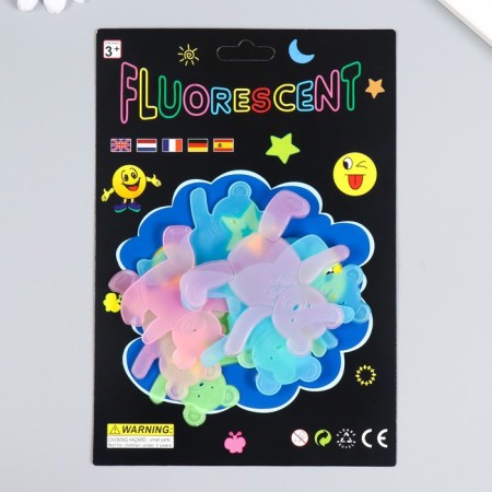 Stick phosphorus "cubs" with glue pads set of 8 pcs MIX 19x13 cm-5