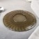 Elica saucer, d = 16 cm, brown color