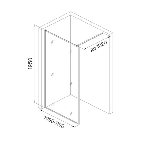 Washing key IDDIS UnINGLASS, 245x29x165 mm, universal, white, two -level-8