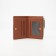 Women's wallet on the button, green color