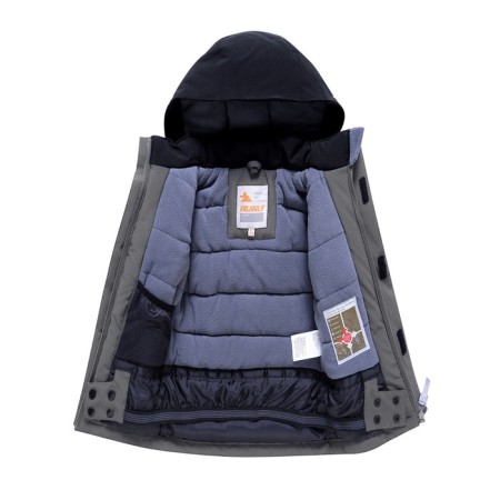 Ski costume for a boy, gray color, height 98 cm-14