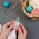 The knitting needles are circular, for knitting, with Teflon coating, with plastic fishing line, D = 5 mm, 14/80 cm