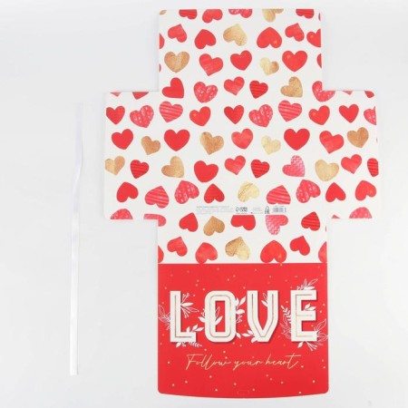 Gift folding box, packaging, "love", 31 x 24.5 x 8 cm-3