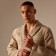 Wafel dressing gown Male SL Home: Chess "Sabbia", size L, 100% cotton, 340 g/m2