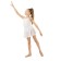 Skirt Solnz for gymnastics and dancing Grace Dance, p. 28-30, white color