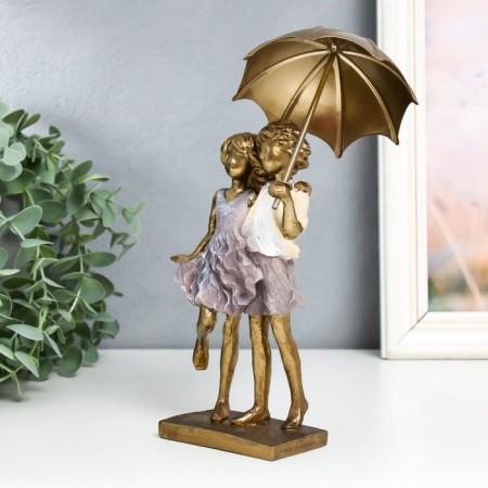 Polystone souvenir "Children under the umbrella" 5.5x10x17 cm-3
