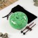 Musical instrument glucophone, green, 8 petals, 15 x 9 cm