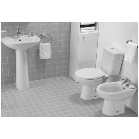 Toilet floor Jika Zeta, horizontal production, without seat, white-2