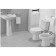 Toilet floor Jika Zeta, horizontal production, without seat, white