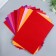 A set of felt (hard) 1 mm 20x30 cm 10 sheets. Red assorted
