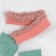 Women's socks glass minku pink/green color, size 36-37 (23 cm)