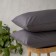 Set of pillowcases "era", size 50x70 cm, dark gray color, 2 pcs