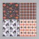 A set of scrapbooking paper 12 sheets 12 Halloween designs 160 grams 15.2x15.2 cm