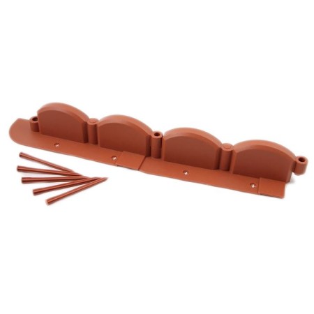 Border "Wave", length 3.2 m, terracotta-7