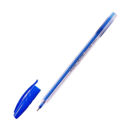 Balloon handle Flair noki, striped case, node-bela 0.5 mm, oil base., Blue rod-2
