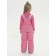 Semi -combines for girls, height 110 cm, pink color