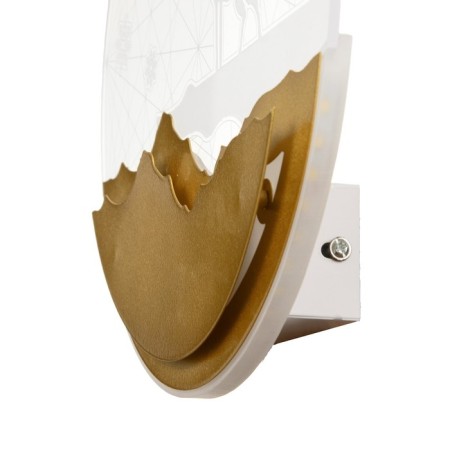 Bra "Snow Territory" LED 20W 4000k gold 24x24x4 cm-5
