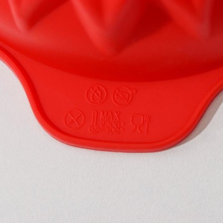 Baking uniform “Sunflower”, silicone, 15.3 × 13 cm, internal size 12 × 12 × 4.5 cm, red red color-3