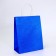 Paper gift package with glitter blue, 21 x 11 x 27 cm