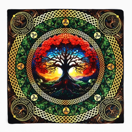 Galloween tablecloth for Halloween "Tree of Life", 50x50 cm-1