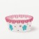 Baking paper form, pink, 3.5 x 2 cm