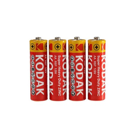 Salt battery Kodak Super Heavy Duty, AA, R6-4S, 1.5V, Spike, 4 pcs.