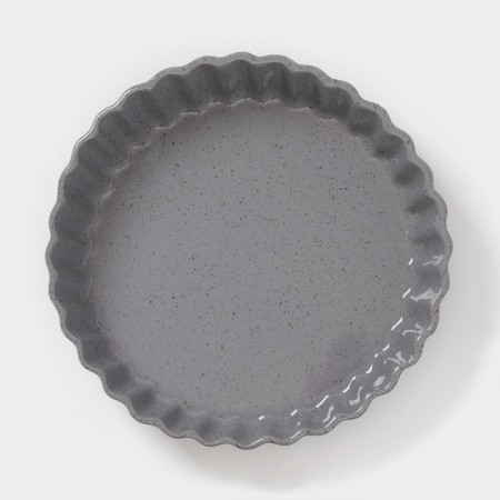 Baking form Borisov ceramics "Fog", 2.5 ml, 28 × 6 cm, ceramics, gray-1