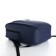 Youth backpack from textiles, external pocket, blue color