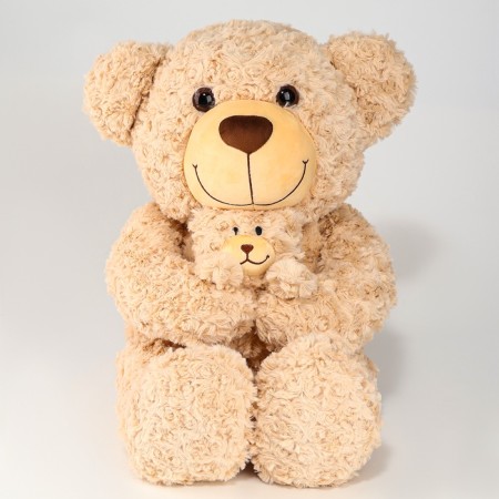 Soft toy "Bear", with a teddy bear, 65 cm, beige color