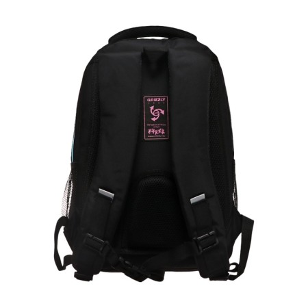 School backpack, 40 x 27 x 20 cm, Grizzly, ergonomic back, laptop department, black-4