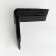 Male purse for magnet, clip for bills, separation for SIM cards, black color
