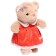 Soft toy "Bear" in a red dress, 30 cm