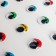 Eyes with glue -based cilia, set of 18 pcs., Size: 2 cm