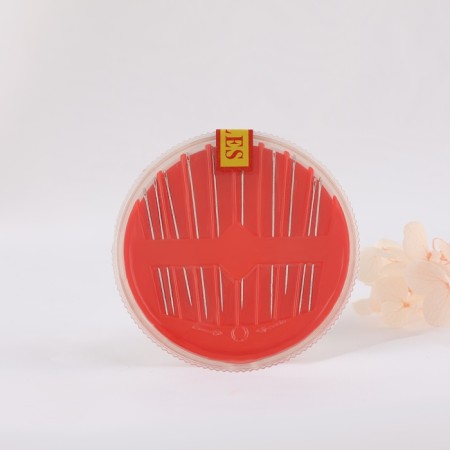 Sewing needles in a plastic box, 10 pcs, color mix