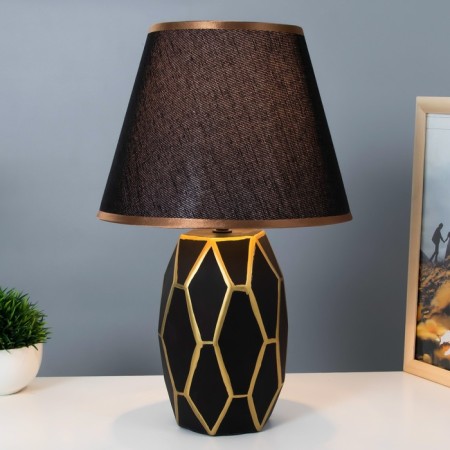 Santano table lamp E14 40W Black-Golden 20x25x39 cm-1