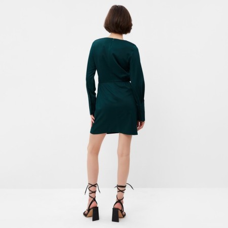 Women's dress Minaku: Silk pleasure color green, rr 44-7