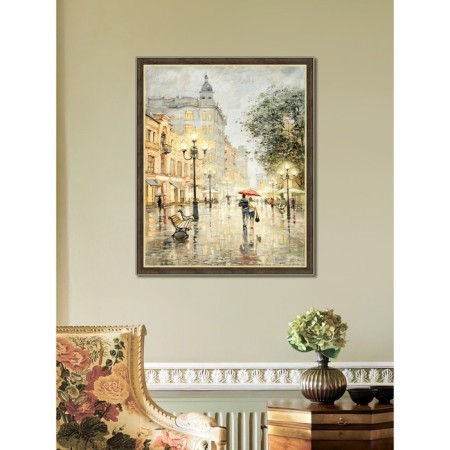 Reproduction of the painting "Arbat Lights", 40x50, frame (45-1311)-2