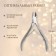 Manicure nippers for cuticle, double spring, 9.5 cm, blade length - 3 mm