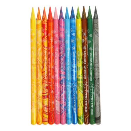 Pencils Color all-script 12 colors Koh-I-Noor Progresso Magic 8772, metal pencil case-2