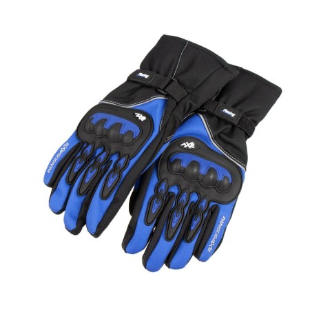 Motorcycle gloves, winter, size XL, blue