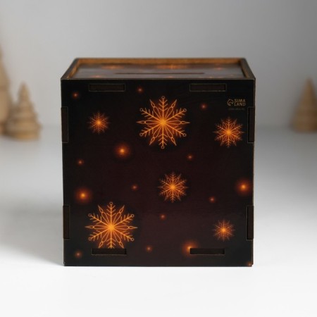 New Year's piggy bank Cube "Snake. Blessing" 10x10x10 cm-3