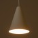 Bayerlux suspension lamp Bayerlux "cone" 1x40W E27 white 12x12x16-96 cm