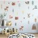 Sticker Plastic Interior color "Forest with animals" 36x58 cm