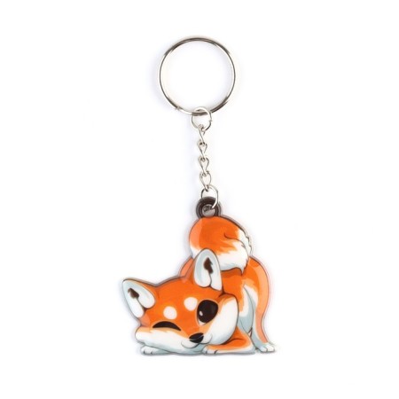 Key keychain "Siba-Inu", 2.9 x 4.4 cm-2