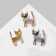 Brooch "Kithe" with a flower, color mix (indivisible packing 12 pcs., Price per pcs.)