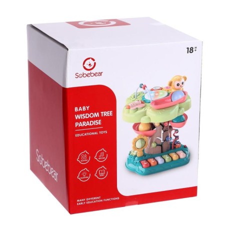 Developing toy "Magic tree", light and sound effects, works from batteries-11