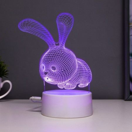 Flight “rabbit” LED 7 colors USB/from white batteries-6